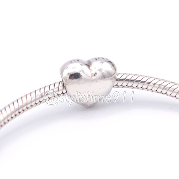 Authentic PANDORA Large Smooth Heart Charm - 790137 - Picture 4 of 13